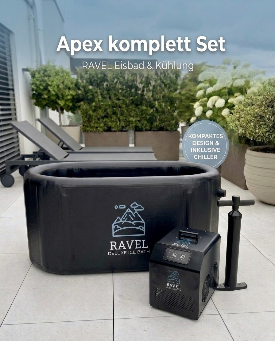 Ravel Apex Komplettset – Eisbad &amp; Chiller Bundle